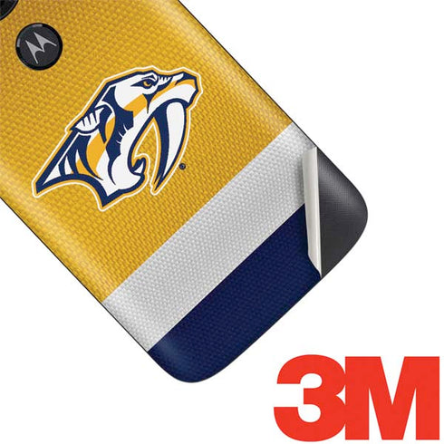 NHL Nashville Predators Alternate Jersey Moto E5 Play Skin